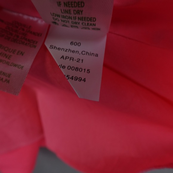 Lilly Pulitzer Elina Stretch Ruffle Dress Pink Size 4 Zip Back - Picture 7 of 9